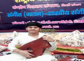 1st Winner of National Level Competition of Kala Utsav 2021 (Shivam Mishra, KV AGCR Colony Delhi)