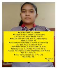 Student from Hyderabad Region